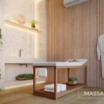Local de massagem de uso compartilhado entre moradores