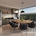 Churrasqueira compartilhada do empreendimento imobiliário